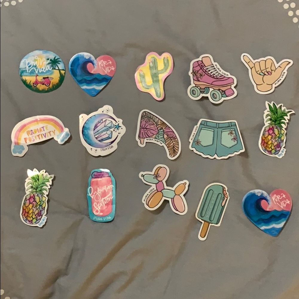 🏖 Pura Vida Stickers Lot of 20🏖 🌠 UPDATED 🌠 - Picture 7 of 7